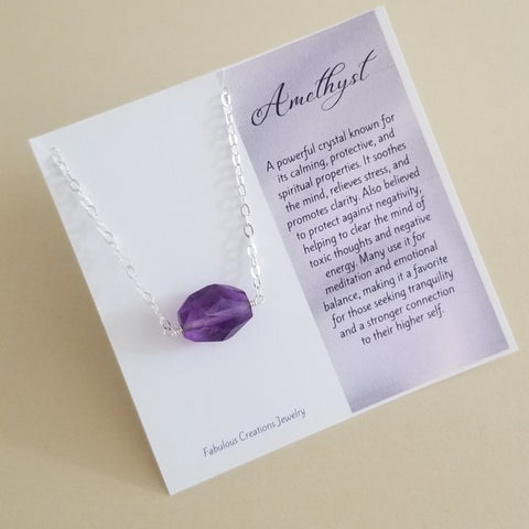 Amethyst Nugget Necklace