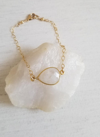 skinny gold bracelet, gift for sister