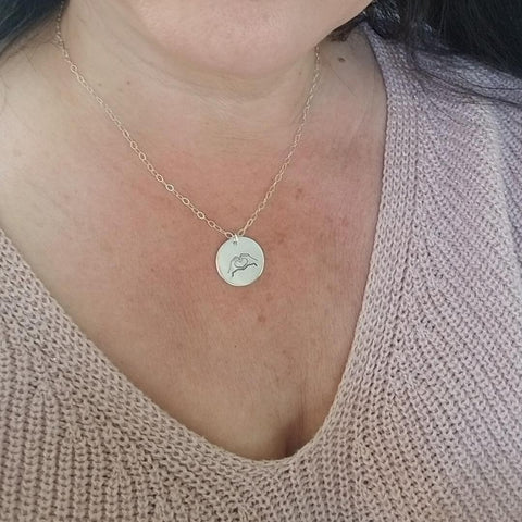 Hand Gesture Heart and Hands Charm Necklace