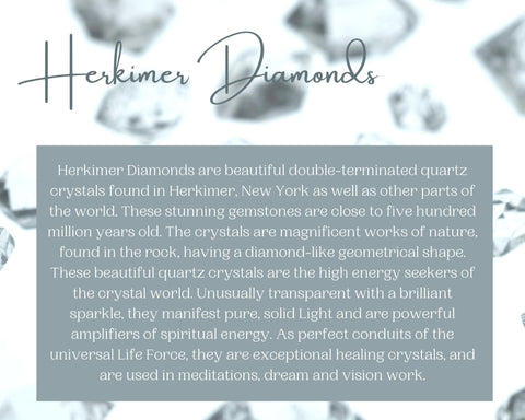 Raw Herkimer Diamond Pendant Necklace