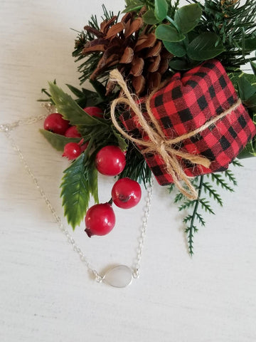 layering necklace, Moonstone necklace, gift for her, Sterling Silver choker