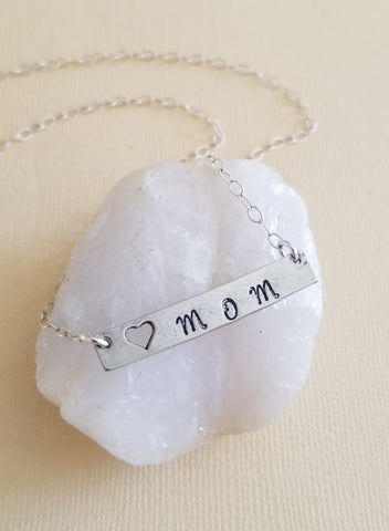 Custom Mom Necklace, Gift for Mom, Mothers Necklace, Handmade Jewelry for Mothers, Mom Jewelry