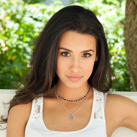 Sterling Silver Compass Pendant Necklace, Graduation Gift