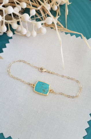Gold Turquoise Bracelet