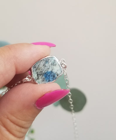 One of a kind Azurite Jasper Jewelry handmade in the USA