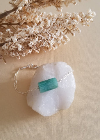 Amazonite Stone Bracelet, Gift for Mom
