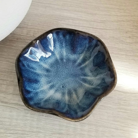 Ceramic Jewelry Dish, Floral Shaped Ring Dish, Gift for Her