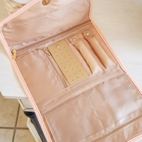 Cloth Foldable Jewelry Organizer, Travel Jewelry Organizer Bag, Gift for Bridesmaids
