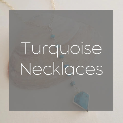 Turquoise Pendant Necklace, Boho Turquoise Necklace, Gold Gemstone Necklace