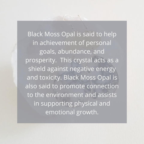 Black Moss Opal Earrings, One of a Kind Statement Earrings