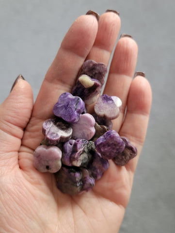 One of a Kind Charoite Stone Necklace, Stone of Transformation