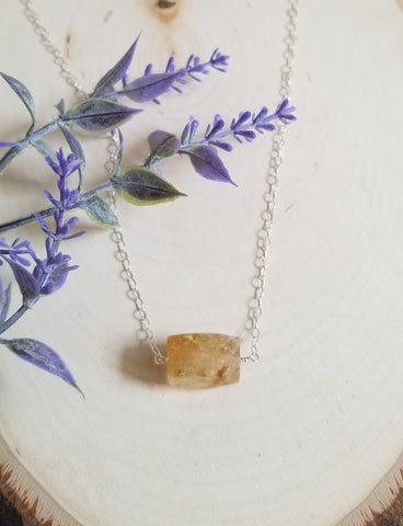 Citrine Crystal Necklace for Women, Crystal Healing Jewelry Made in the USA