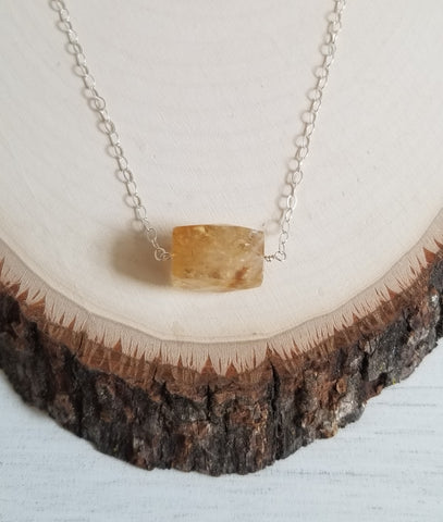 Citrine Necklace, November Birthstone Necklace