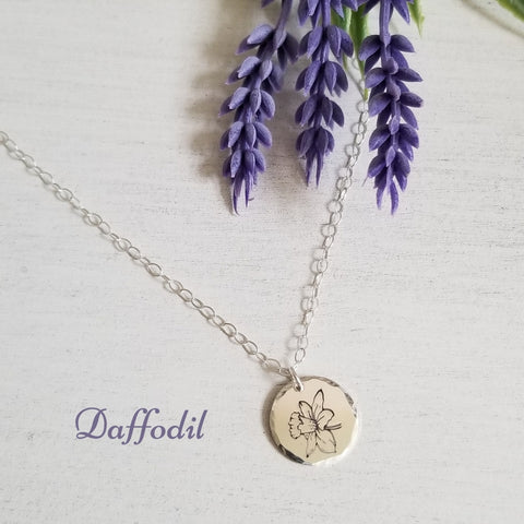 Flower Necklace for Mom, Mothers Jewelry, Gift for Mom
