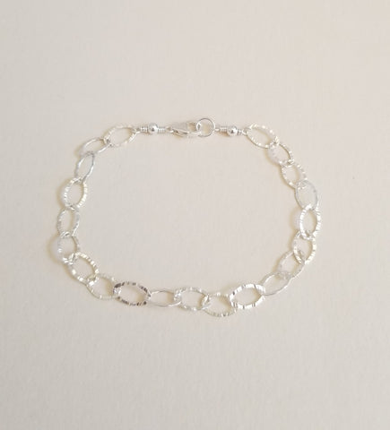 Sterling Silver Oval Link Chain Bracelet