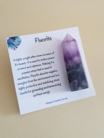 Crystal Tower, Fluorite Wand, Raw Crystals