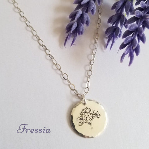 Flower Necklace for Mom, Mothers Jewelry, Gift for Mom