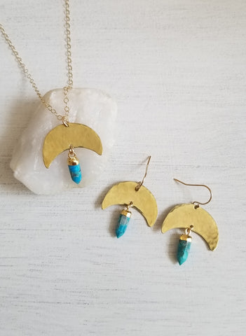 Boho Turquoise Jewelry, Handmade in the USA, Jewelry Gift for Her
