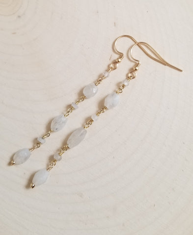 Long Gemstone Earrings for Women that make a beautiful gift
