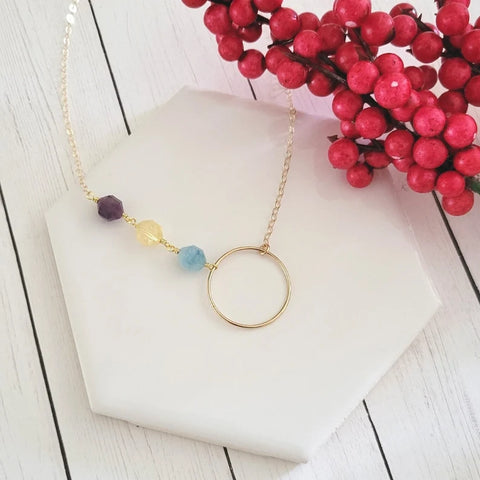 Gift for Moms, Birthstone Necklace, Mothers Day Gift Idea, Mother of the Bride Gift, Keepsake Gift