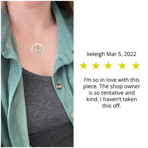 Sterling Silver Moth Necklace, Moth Sun and Moon Pendant Necklace,