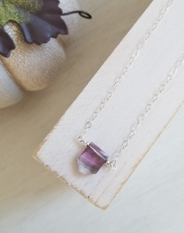 one of a kind fluorite necklace for women