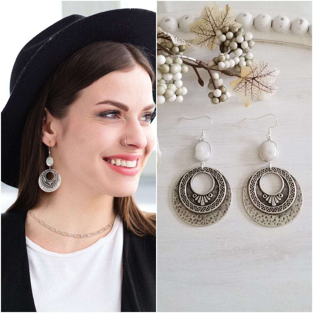 Traditional Oxidized Silver Earrings – Karizma Jewels