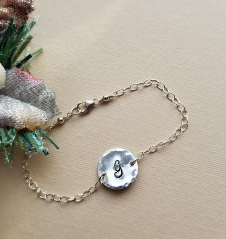 Personalized Bracelet, Initial Charm Bracelet