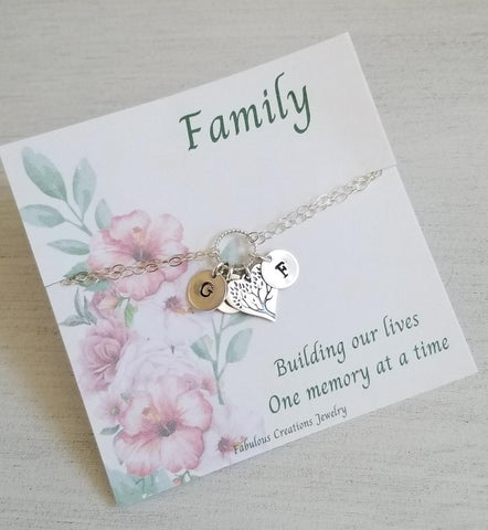 Mothers day gift, personalized Mothers bracelet