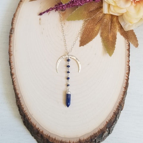 Lapis Lazuli Moon Necklace