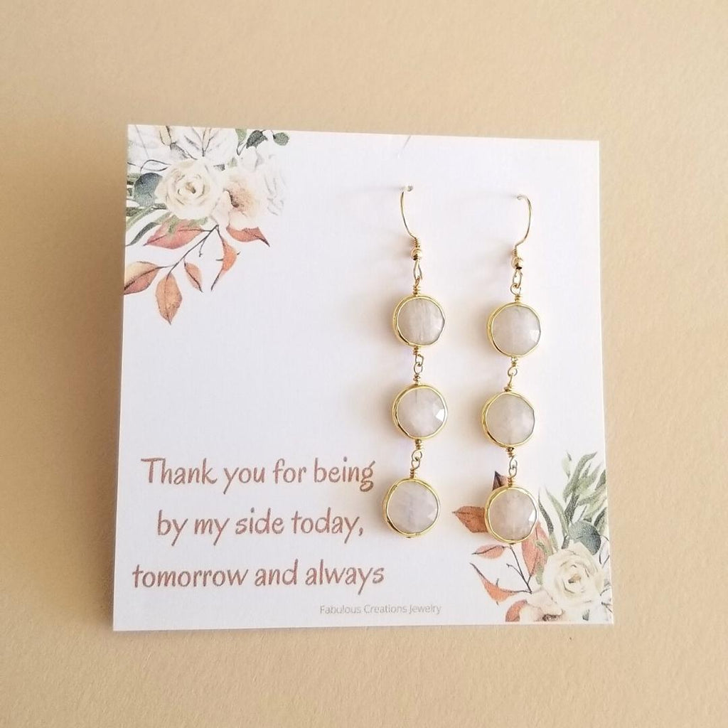 Bridesmaid earrings discount