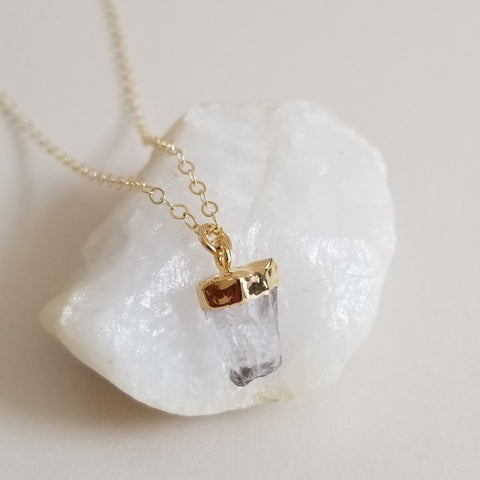 One of a kind Herkimer Diamond Pendant Necklace