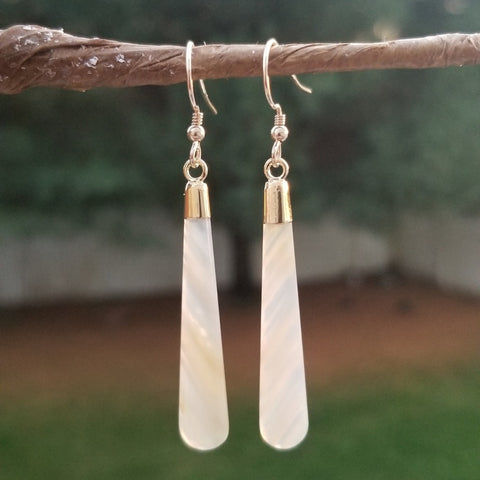 One of a Kind Lace Agate Earrings