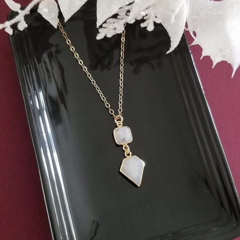 Moonstone Pendant Necklace, Moonstone Jewelry Handmade in the USA
