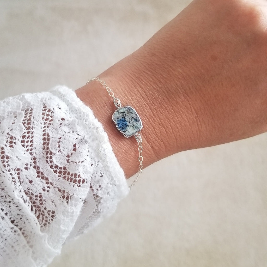 Natural Azurite Stone Bracelet for Women