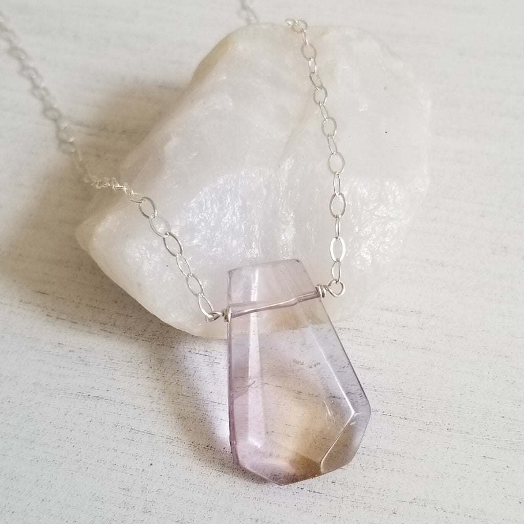 Unique Ametrine Crystal Necklace