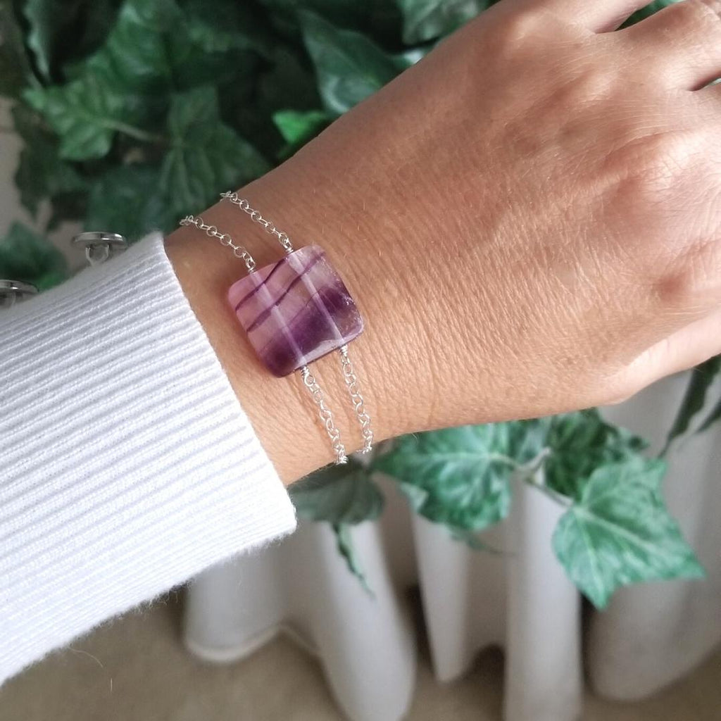 One of a Kind Fluorite Bracelet – Fabulous Creations Jewelry