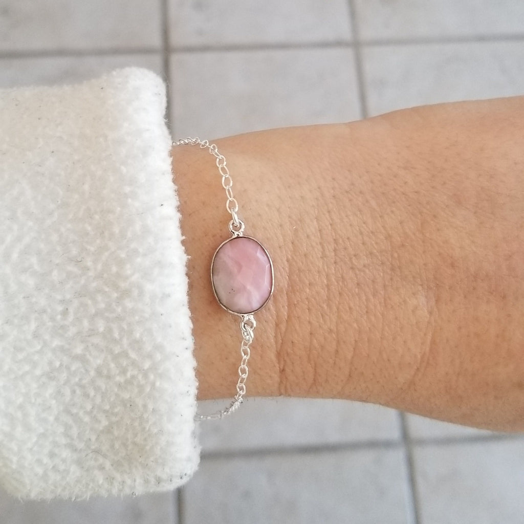 Pink Opal Bracelet (AAA Quality) - Spiritual Openness & Awakening - Minera  Emporium Crystal & Mineral Shop
