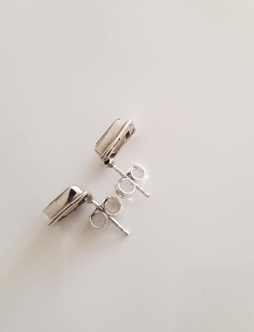 Sterling Silver Citrine Stud Earrings