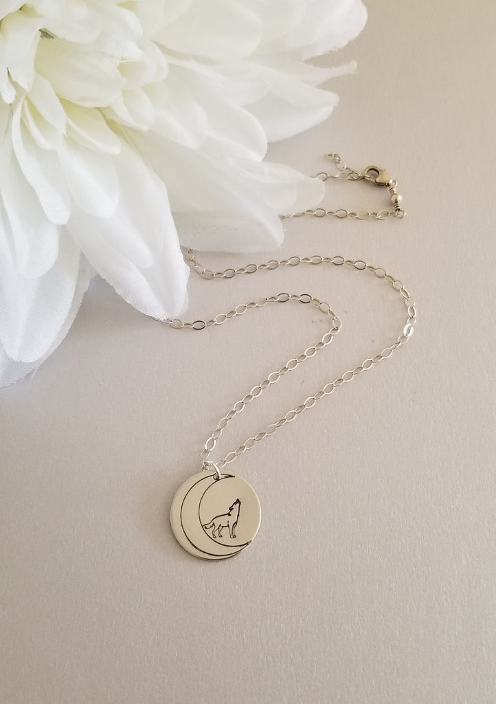 Wolf necklace sale for her