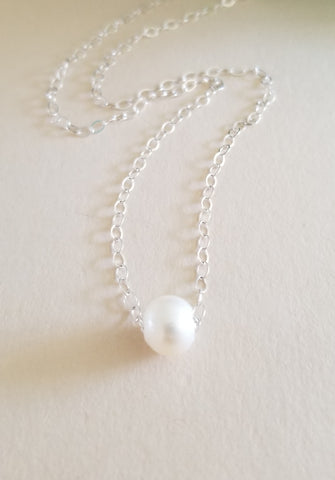 Dainty Pearl Necklace for Mom, Mother's Day Gift