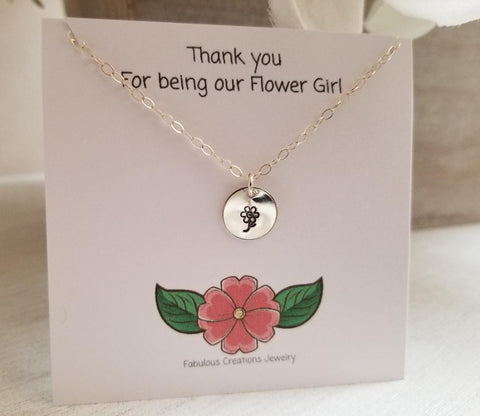 Flower Girl Necklace, Gift for Flower Girls