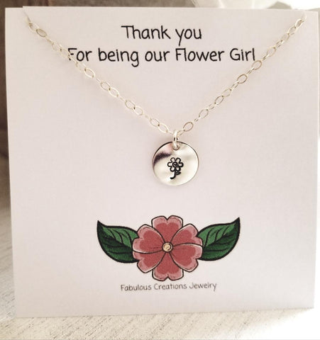 Flower Girl Necklace, Gift for Flower Girls