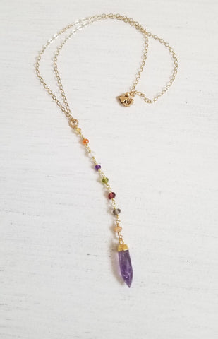 handmade gemstone necklace, Christmas gift, gift for wife, Birthday gift idea