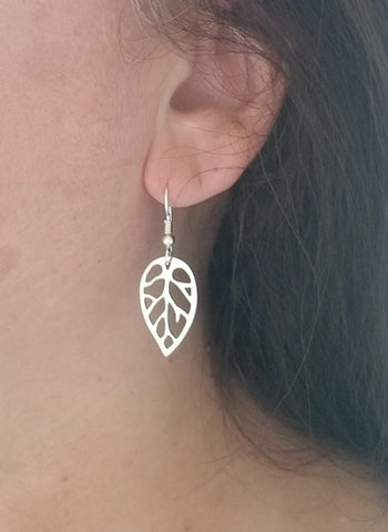 bridesmaid gift, Fall wedding, Winter wedding, leaf earrings