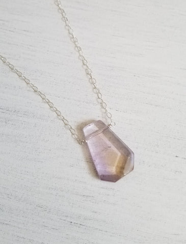 Unique Ametrine Crystal Necklace