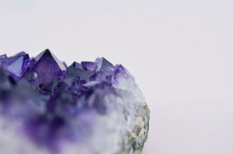 Raw Natural Amethyst Necklace, Dainty Necklace, February Birthstone