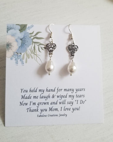 Gift for Mothers, Wedding Earrings